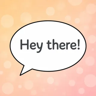 Round speech bubble — smooth ellipse shape with small tail, used for casual dialogue