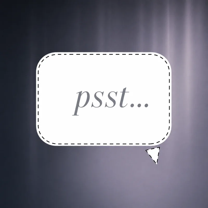 Whisper speech bubble — dashed border rectangle indicating soft speech, secrets, or quiet dialogue